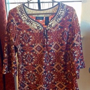 printed tunic